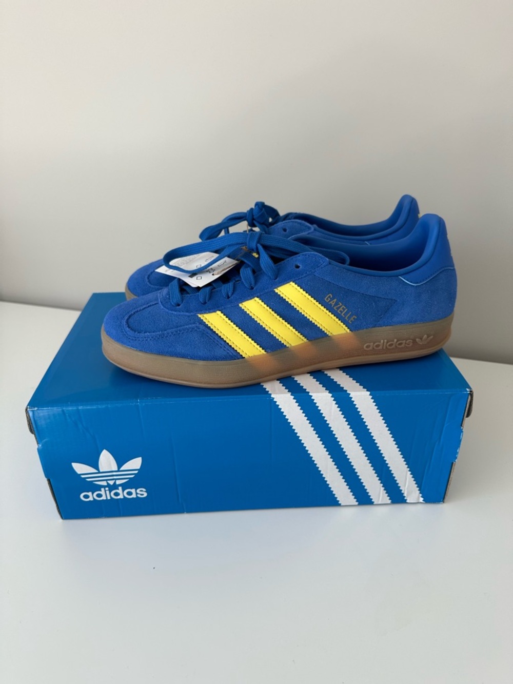 adidas Gazelle Women’s Blue and Yellow Sneakers